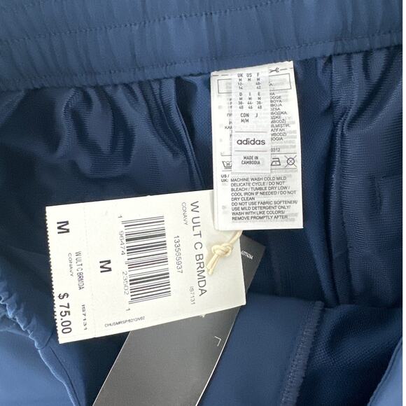 Adidas Women's Golf Cobalt Navy Ultimate 365 Bermuda Shorts Size M - Picture 7 of 9